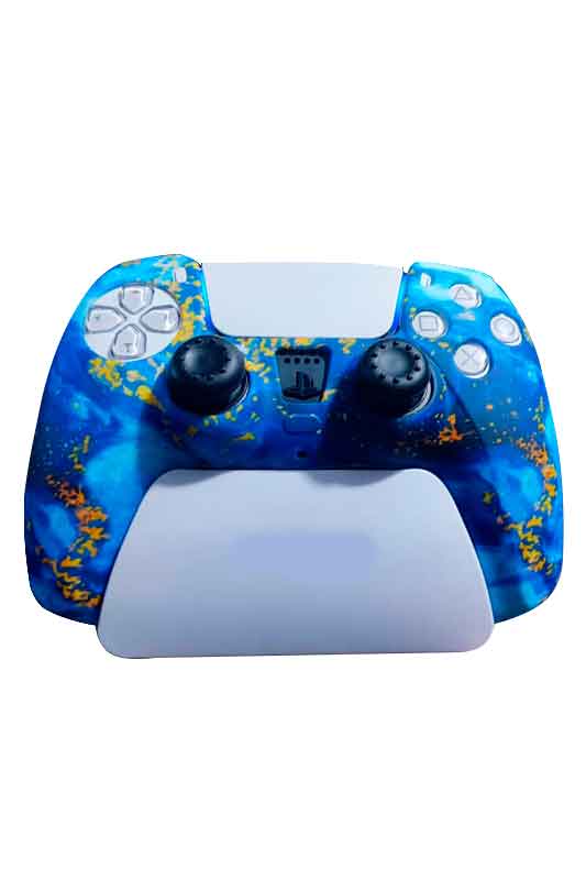 imagen-forro-silicon-ps5-azul-con-manchas-fenixxdigital