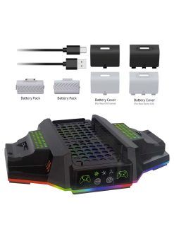 Base Multifuncional XBOX Series S - RGB con Pilas Recargables