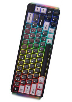 Teclado Gaming Mecánico Inalámbrico FANTECH Atom PRO66 MK919 - 60% Switch Rojo