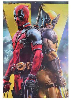 Poster Deadpool y Wolverine 30x40CM