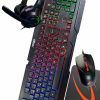 Combo Teclado, Mouse, Audífonos y MousePad Gaming - 4 en 1 TITANFURY SET