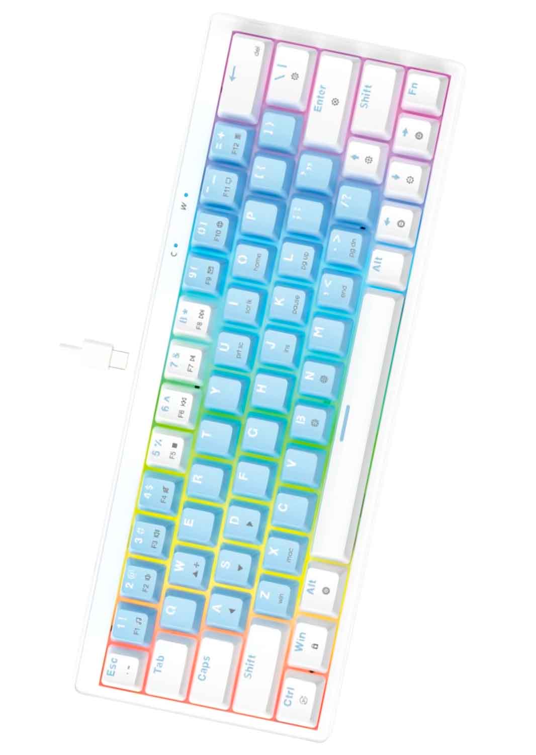 imagen-Teclado-Gaming-Mecánico-FANTECH-Atom-X63-MK611–60%-Ame Azul-SwitchRosie-fenixxdigital