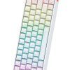 Teclado Gaming Mecánico HAVIT KB922L – 60% (Blanco) Switch Rojo